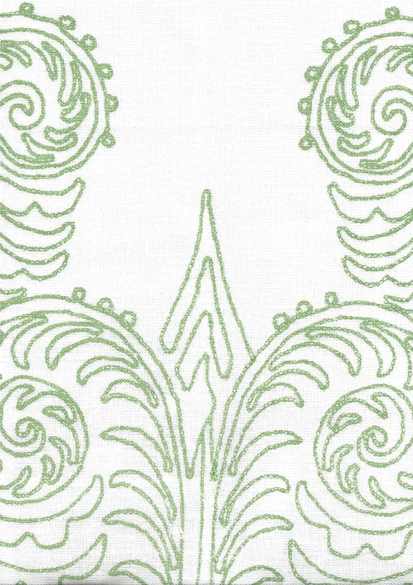Celadon on Off White Wallcoverings | Home Couture