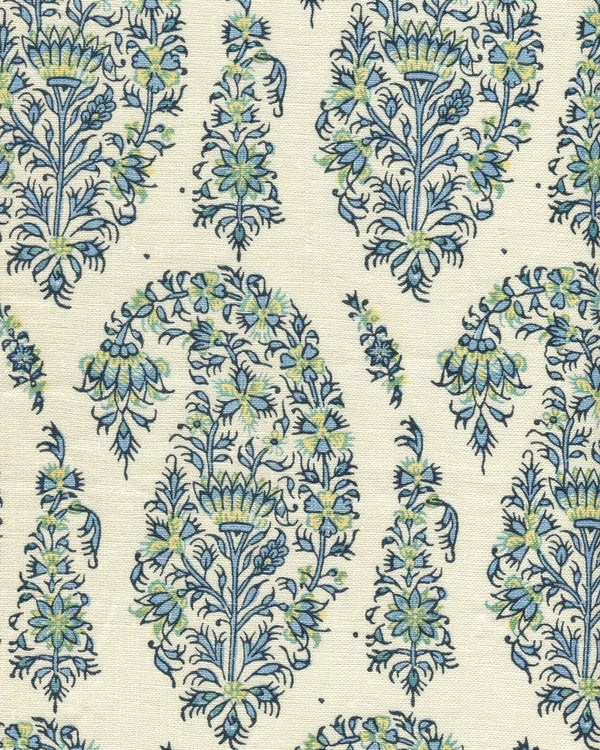 Celeste on Cream Linen Wallcoverings | Home Couture