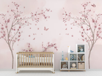 Cerezo trees Blossom Dreamscape Mural (Adrian) Contemporary | Architectural Wallcoverings