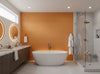 Cezanne Linen & Viscose Textile | Phillipe Romano - bathroom room setting