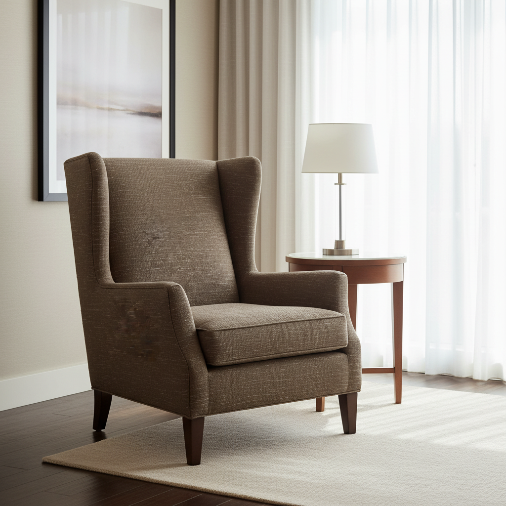 Tradewind Trace - Bark Upholstered Chair | Architectural Fabrics
