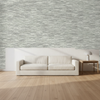 Nantucket Grasscloth Ivory and Jet Black Wallcovering | Phillipe Romano room setting