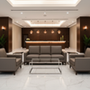 Fine Pebble Grain Dark Taupe Upholstered Sofa | Architectural Fabrics