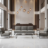 Aragon - Iron Ore Performance Vinyl Upholstered Sofa | Architectural Fabrics