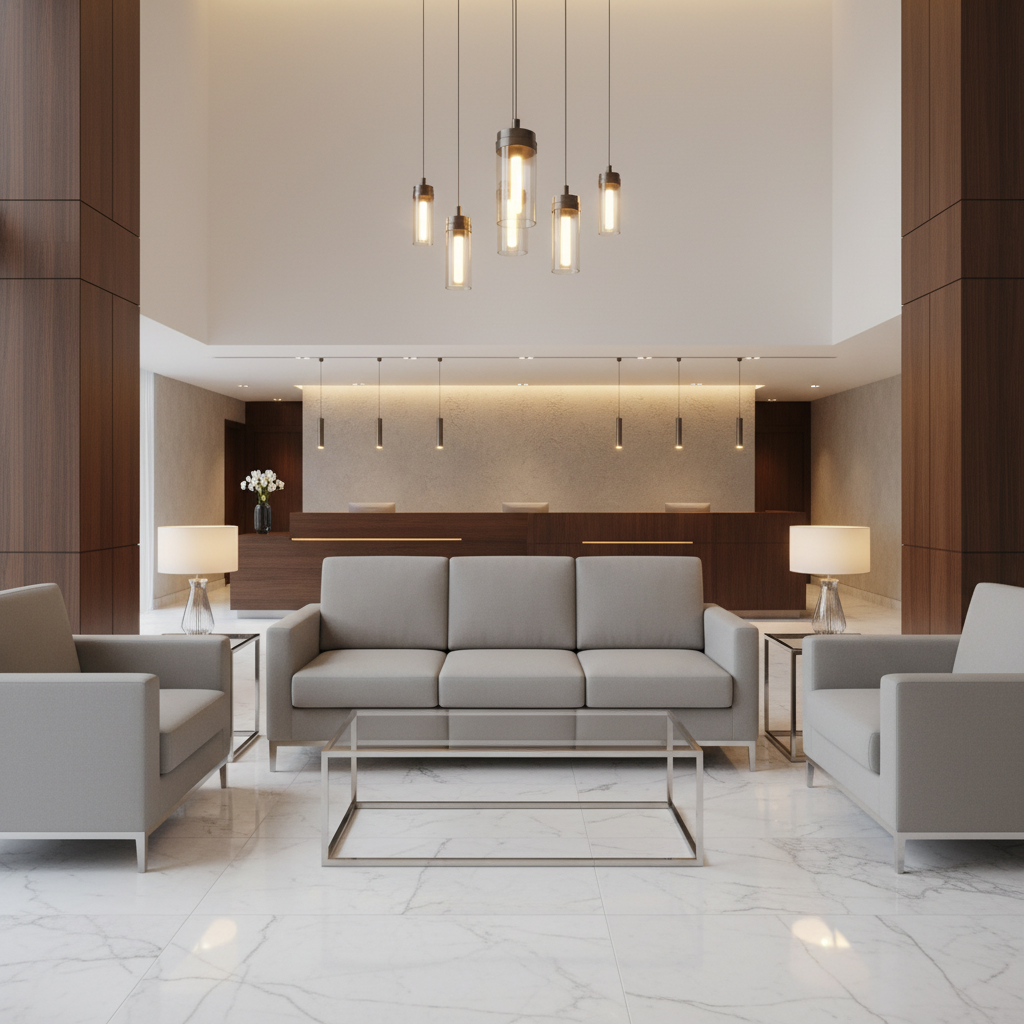 Smooth Concrete Texture Soft Gray Upholstered Sofa | Architectural Fabrics