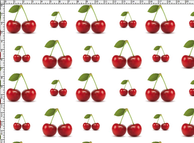 Classic Cherries Jubilee - Red Green White - Pattern Design Lab