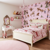 The Original Yeeha 1950's Cowboy - Pink Mid-Century Modern | Architectural Wallcoverings - Girls Bedroom Room Setting