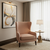 Fine Pebble Grain Rose Quartz Upholstered Chair | Architectural Fabrics