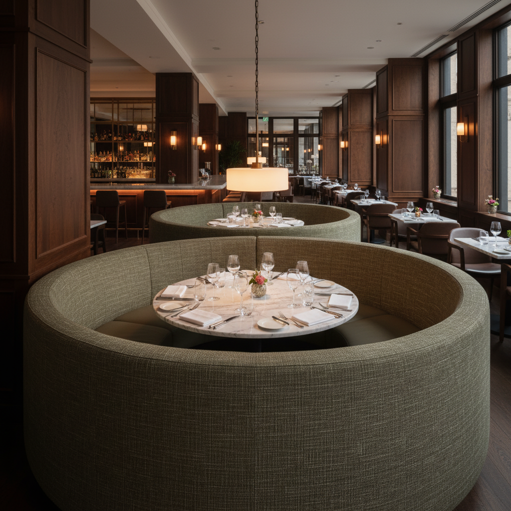 Rincon - Meadow Upholstered Banquette | Architectural Fabrics