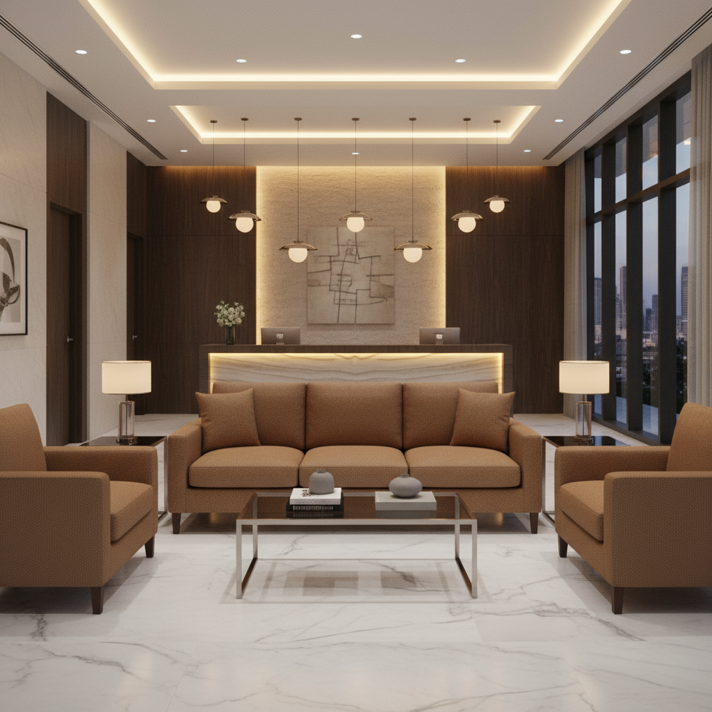 Fine Pebble Grain Cocoa Bean Upholstered Sofa | Architectural Fabrics