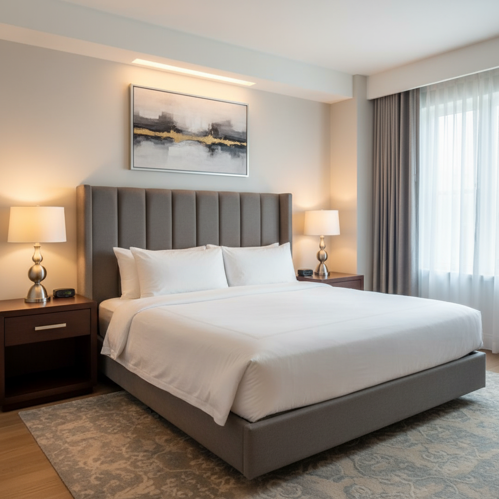 Rattan Bay - Wolf Upholstered Headboard | Architectural Fabrics