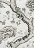 Tree Peony, Charcoal Grays on Ivory