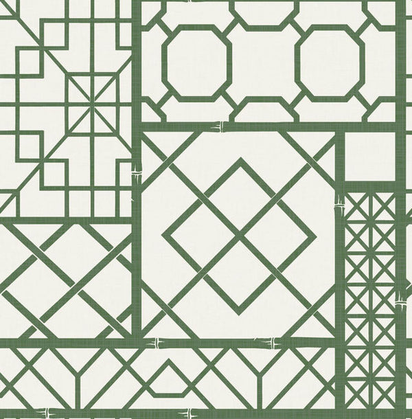 Charleston Trellis Wallcovering | Malibu