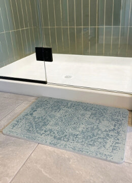 Checker Black Stone Quick Drying Mat | Jeffrey Stevens - Image 3
