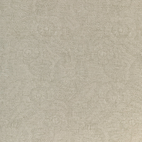 Chenille Bloom, Beige Wallcoverings | Kravet