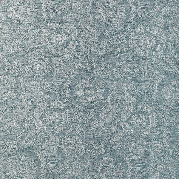 Chenille Bloom, Light Gray Wallcoverings | Kravet