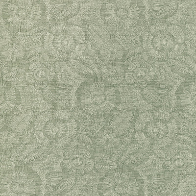 Chenille Bloom, Sage Wallcoverings | Kravet