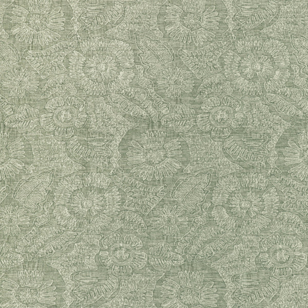Chenille Bloom, Sage Wallcoverings | Kravet