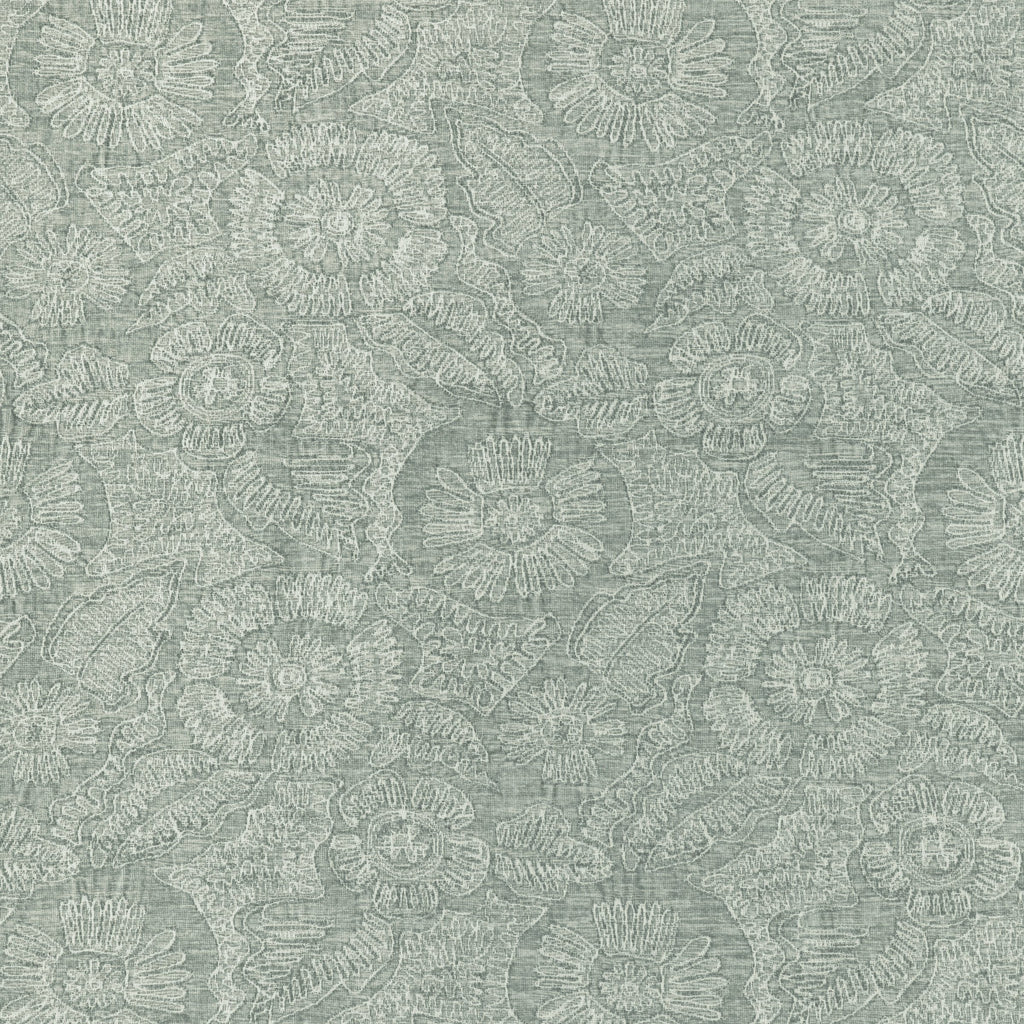 Chenille Bloom, Seafoam Green