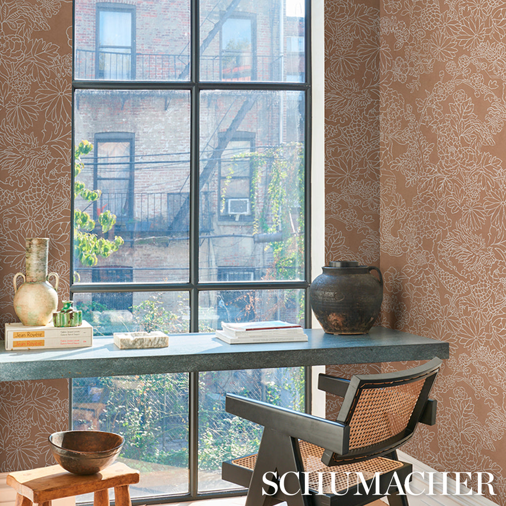 Chiang Mai Dragon Silhouette MEDITERRANEAN SPICE | Schumacher - Image 12