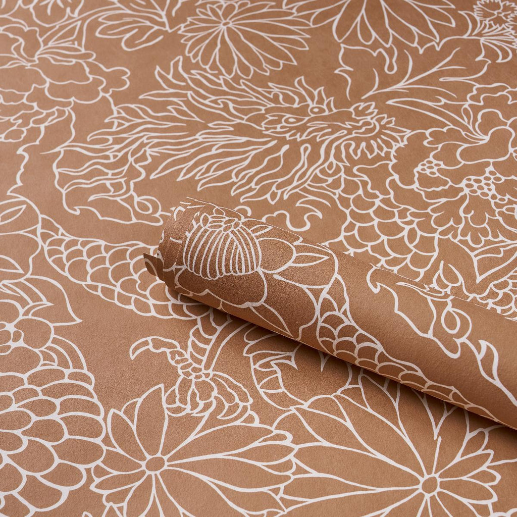 Chiang Mai Dragon Silhouette MEDITERRANEAN SPICE | Schumacher - Image 18