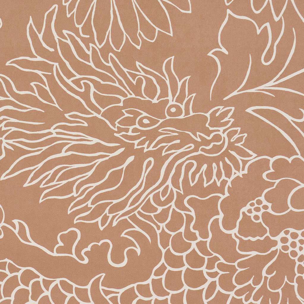 Chiang Mai Dragon Silhouette MEDITERRANEAN SPICE | Schumacher - Image 6