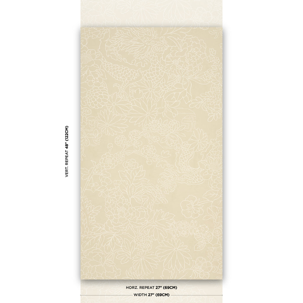Chiang Mai Dragon Silhouette MISTRAL SAND | Schumacher - Image 4