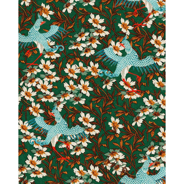Chinoise - Blue, Green, Red, Turquoise Wallcovering | Mind the Gap