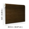 Chocolate Classic Faux Grasscloth Peel and Stick Wallcovering | Jeffrey Stevens - Image 2