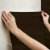 Chocolate Classic Faux Grasscloth Peel and Stick Wallcovering | Jeffrey Stevens - Image 4