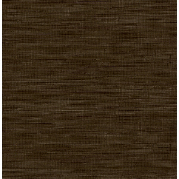 Chocolate Classic Faux Grasscloth Peel and Stick Wallcovering | Jeffrey Stevens