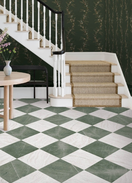 Chris Loves Julia Bonneville Jade Peel and Stick Floor Tiles | Jeffrey Stevens - Image 3