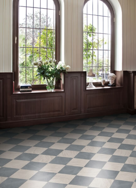 Chris Loves Julia Bonneville Slate Peel and Stick Floor Tiles | Jeffrey Stevens - Image 1
