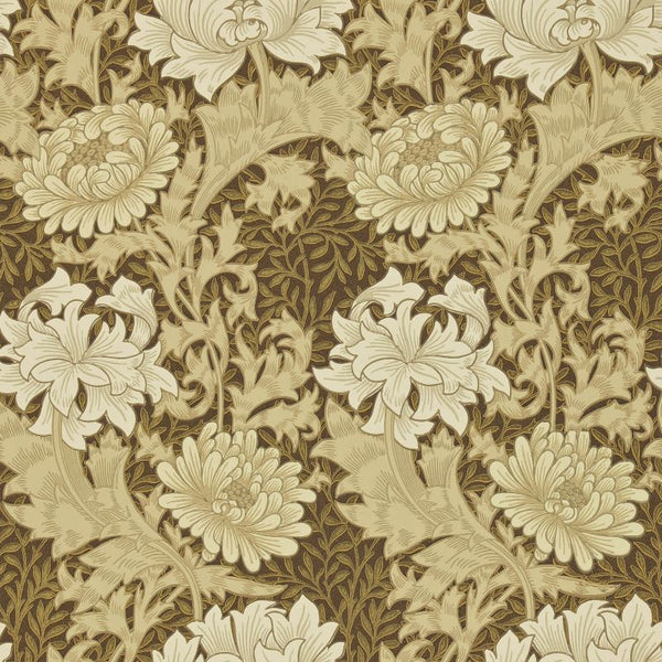Chrysanthemum Wallpaper Bullrush  | William Morris