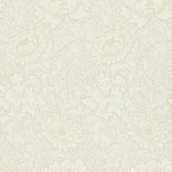 Chrysanthemum Wallpaper Chalk  | William Morris