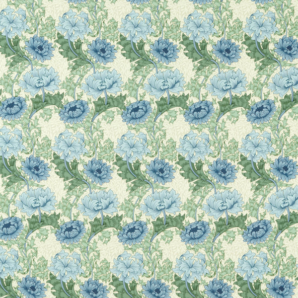 Chrysanthemum Indigo/Bayleaf | Morris & Co.