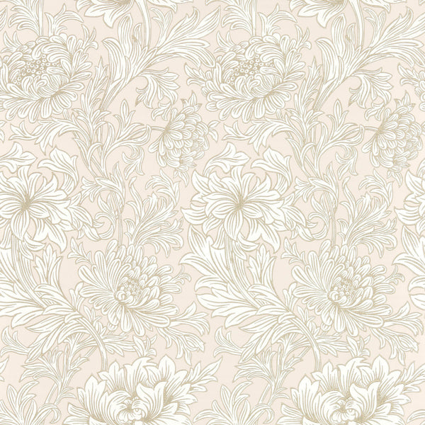 Chrysanthemum Toile Cochineal Pink | Morris & Co.