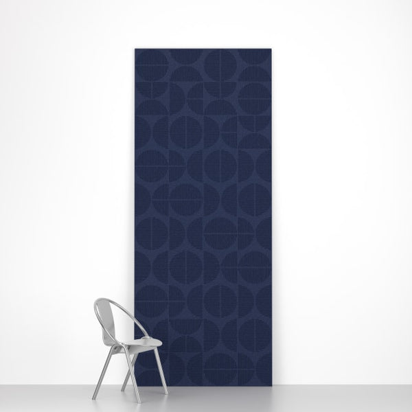 Circ Navy | Hollywood Wallcoverings