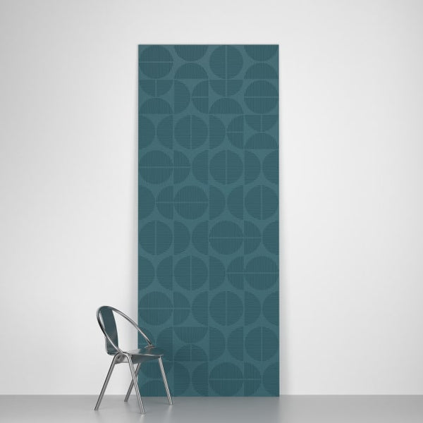 Circ Teal | Hollywood Wallcoverings