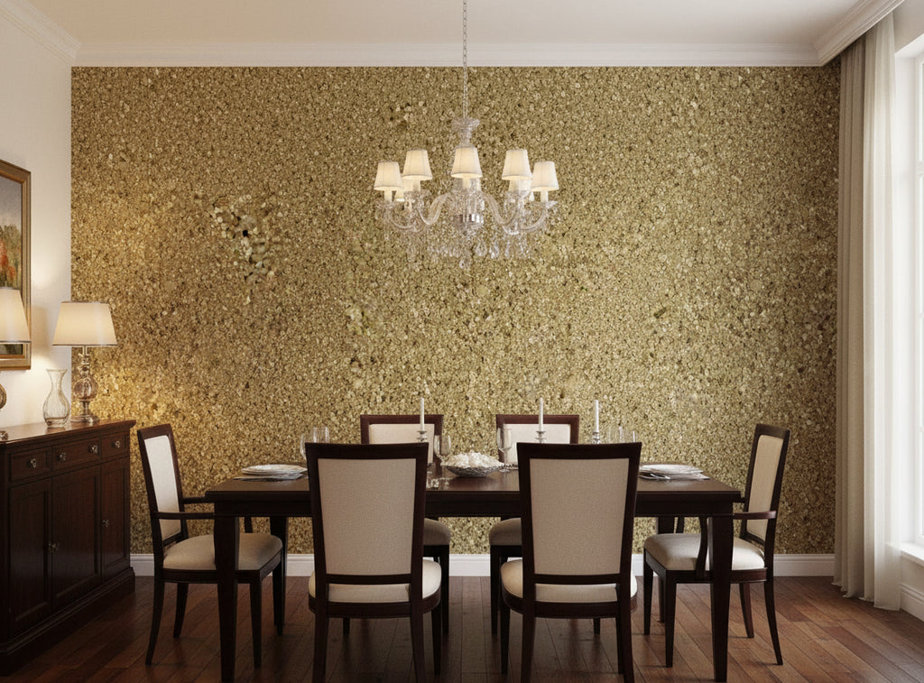 Clara House Gold Mica - dining room room setting
