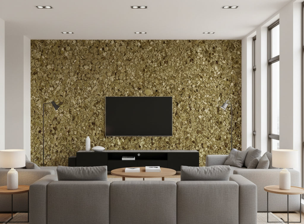 Clara House Gold Mica - living room room setting