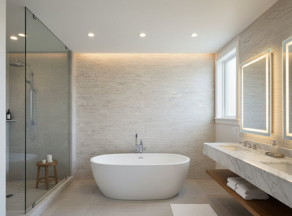 Cody Couture Wallcovering - bathroom room setting