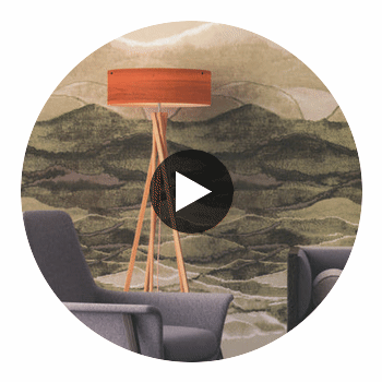 Coldwater Hills - Panels | Hollywood Wallcoverings Circular Swatch | Hollywood Wallcoverings