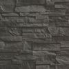 Collegiate Charcoal Stacked Slate Wallcovering | Jeffrey Stevens - Image 2
