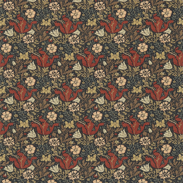 Compton Faded Terracotta/Multi | Morris & Co.