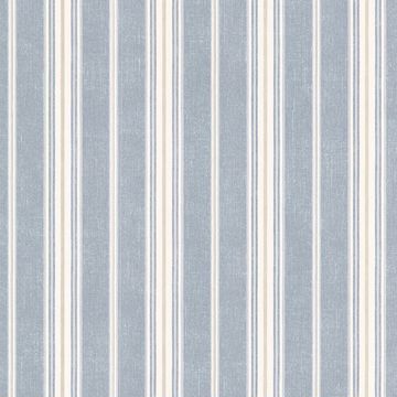 Cooper Denim Cabin Stripe Wallcovering | Jeffrey Stevens - Image 2