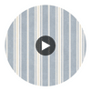 Cooper Denim Cabin Stripe Wallcovering Circular Swatch | LA Walls
