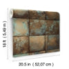 Copper Metal Sheet Peel and Stick Wallcovering | Jeffrey Stevens - Image 5