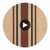 Beverly Drive Jute - Woven Wallcovering Circular Swatch | Fentucci