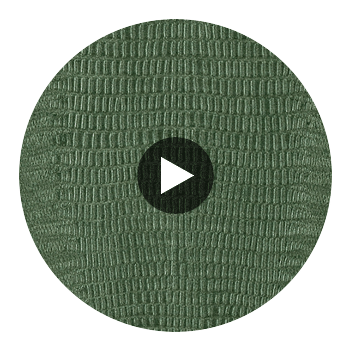 Crowley's Crocodile Animal Skin Emboss Walls - Green Circular Swatch | Hollywood Wallcoverings